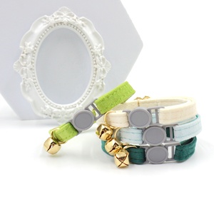 Dropshipping, producto de Venta caliente, <span class=keywords><strong>Collar</strong></span> suave y ajustable de terciopelo para perros y gatos, <span class=keywords><strong>Collar</strong></span> de gato Premium con <span class=keywords><strong>Collar</strong></span> de campana de gato separable - Product Image 2