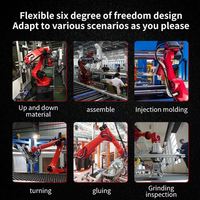 Robot de peinture automatique professionnel BORUNTE à 6 axes, charge utile de 13 kg, longueur de bras de 2000 mm, construction étanche, robots articulés