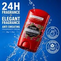 Fabricant de déodorants anti-transpirants en stick 50g à marque privée OEM, contrôle des odeurs de transpiration 24h, séchage rapide, crème parfumée