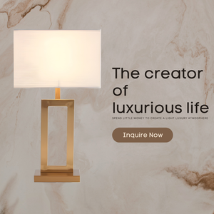 Modern Gold Hollow Lamp Base and White <strong>Cover</strong> Rectangular Table Lamp with Dual USB Ports Touch Control Bulb Base - Product Image 4