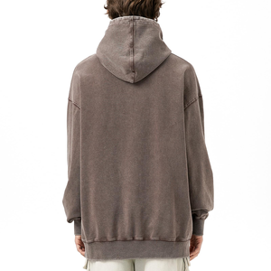 Sweat à capuche en molleton délavé unique pour homme, 100 % coton, coupe classique, sur mesure, haute qualité, respirant, grandes tailles - Product Image 2