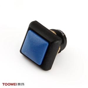 Toowei Outdoor Alle Farben 12mm <span class=keywords><strong>2</strong></span> Pin Square Momentary Wasserdichter Knopf 2A 220V IP67 CE RoHS Druckknopf schalter - Product Image 1