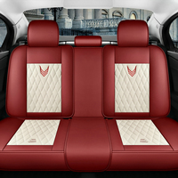 Housses de siège de voiture universelles en cuir de style professionnel, protection intérieure personnalisée avec logo, toutes saisons, ensemble complet