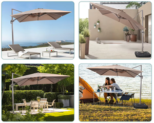 Gran oferta de fábrica, sombrillas de 3m, sombrillas de playa cuadradas con dosel antidecoloración y protección solar de alta calidad baratas - Product Image 6