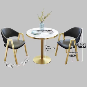 Set di Tavolo e Sedie in Stile Nordico Moderno, Scrivania Minimalista <span class=keywords><strong>per</strong></span> Negoziazioni e Ricevimento, Multifunzione <span class=keywords><strong>per</strong></span> Piccoli Appartamenti e Laboratori - Product Image 5