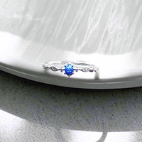 Bague en argent pur S925 plaqué rhodium avec opale, classique, réglable, bijoux de mariage pour femmes