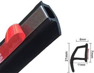 Cửa Xe Con Dấu Weatherstrip P Hình Dạng Con Dấu Cao Su P Hồ Sơ Cao Su Bọt Đùn Cách Âm Và Chống Gió - Product Image 2
