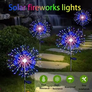 Luces Solares LED con Forma de Fuegos Artificiales, Lámpara Decorativa para Jardín, Decoración de Jardín con Energía Solar - Product Image 6