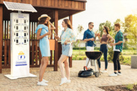 Y2 Power SOL - Casier de recharge mobile à énergie solaire avec panneau solaire monocristallin 60W pour événements en plein air
