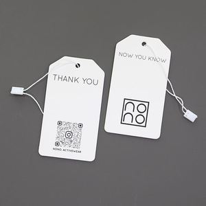 Etiqueta Colgante de Papel Reciclado con Logotipo Grabado/En Relieve, Impresión Personalizada, para Ropa, con Estampado en Caliente con Lámina Negra - Product Image 2