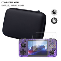 Étui de transport pour console portable en matériau EVA compatible avec R36H R36H/R36 PLUS/R36MAX, comprend un protecteur d'écran et des capuchons de joystick