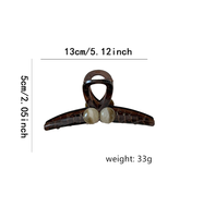 Pince à cheveux griffe de requin style coréen Dowell Ins Sweet PC Accessoires de cheveux décoratifs Filles Plastique Acétate Métal Style de fête quotidienne