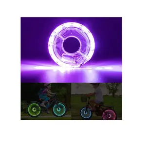 マルチカラー変更防水USB充電式LED自転車自転車サイクリングホイールスポークハブライト子供用安全ナイトライディング