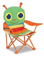 Chaise de camping pour enfants avec accoudoirs, dossier créatif à motif de dessin animé, en tissu Oxford, confortable, durable, pliable, légère, avec tube en acier