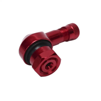 Válvula de neumático de motocicleta multicolor-Tapa Tpms Válvulas de neumático Cuerpo de aluminio Núcleo de latón