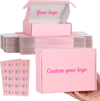 Boîte postale en carton ondulé recyclable personnalisé impression de timbre de vêtements d'expédition de produits emballage en carton cadeau