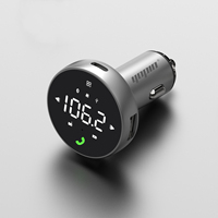 Produits populaires 2024 bluetooth 5.0 écran tactile intelligent voiture usb lecteur mp3 transmetteur fm double usb type c chargeur