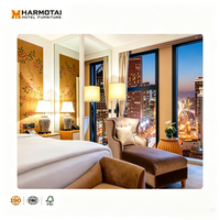 Ensemble de literie d'hôtel de luxe européen et oriental de style Langham & Waldorf, nouveau classique |   Meubles sur mesure avec canapé, chaises et table basse