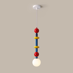Lampada da soffitto moderna Memphis, lampada colorata in stile crema per camera da letto, simpatico apparecchio di illuminazione per cameretta dei bambini e studio - Product Image 3