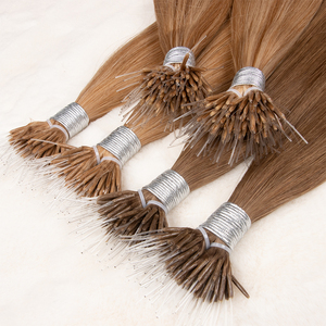 Cheveux Indiens Remy Double Drawn <span class=keywords><strong>de</strong></span> Haute Qualité, Lisses, Mèches à Pointe en I en Plastique, Style Invisible Délicat, Sublime le Volume Riche - Product Image 1
