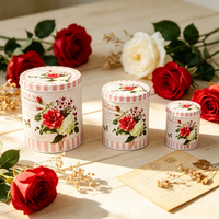Boîte Cadeau Ronde en Fer Blanc Imprimée de Qualité Supérieure, Directement de l'Usine, Contenant Métallique Polyvalent pour Biscuits et Bonbons