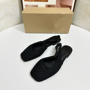 Sandalias Tejidas Hechas a Mano para Mujer, Sandalias Planas con Tira Trasera de Malla, Zapatos Transpirables de Malla, Zapatos Casuales de Verano con Punta Cerrada, Bailarinas - Product Image 2
