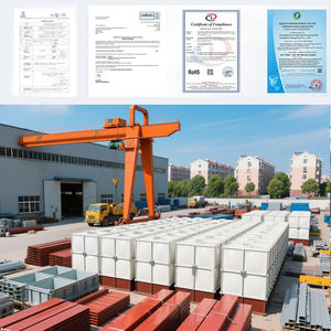 Tanque de Agua Modular Reforzado con Fibra de Vidrio, Capacidad Escalable, Tanque de Agua de Alta Resistencia, Tanque de Almacenamiento de Agua de Alta Resistencia - Product Image 3