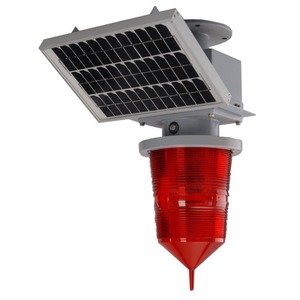 Baliza de Navegación Solar Tgz 155, Luz de Señalización Ferroviaria Roja IP65 - Product Image 3