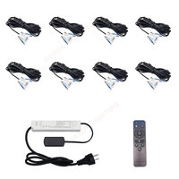 Mini spots LED 24x3w Ip65 avec câble de 5m pour véranda terrasse toiture éclairage de jardin extérieur