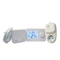 Termostato Digital No Programable para Caldera de Calefacción Hidrónica, Controlador de Temperatura Inalámbrico por Radiofrecuencia