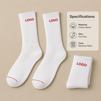 Chaussettes mi-mollet respirantes à bord côtelé pour hommes et femmes, idéales pour le sport, le quotidien, la course, la gym et l'entraînement