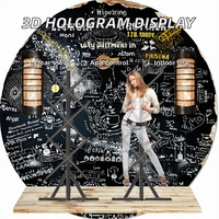 Projecteur Holographique 3D à Ventilateur LED, Équipement d'Affichage Holographique Professionnel, Machine à Ventilateur Holographique Intérieur OEM, Écran Multi-Écrans
