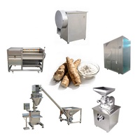 Ligne de production de farine de manioc personnalisable, processeur de farine de manioc, machine à fabriquer la farine de manioc