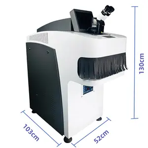 200W conn el el microscopio y la soldadora del laser de la joyeria del CCD