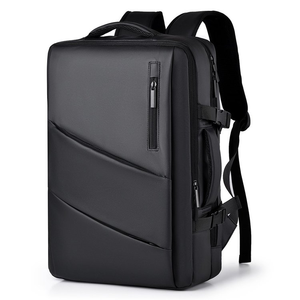 กระเป๋าใส่แล็ปท็อปแบบขยายได้ขนาด 16 นิ้ว สำหรับธุรกิจ ทนทาน กันน้ำ ทำจากผ้า Oxford พร้อมช่อง USB สำหรับพกพาไปโรงเรียนหรือเดินทาง - Product Image 1