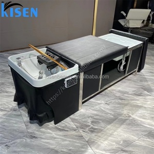 Table de pédicure multifonctionnelle Kisen pour spa de tête et de pieds, facile à utiliser, personnalisable (couleur et logo), avec lit de shampoing intégré - Product Image 2