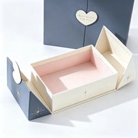 Boîte d'emballage magnétique durable, pliable, en carton, pour présentation de cadeaux d'abonnement et de marques