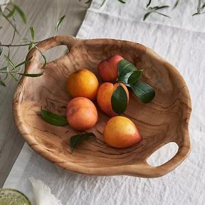 Cuenco de madera de forma redonda de gran venta para alimentos y frutas, cuenco de madera hecho a mano para Decoración de mesa personalizado - Product Image 3