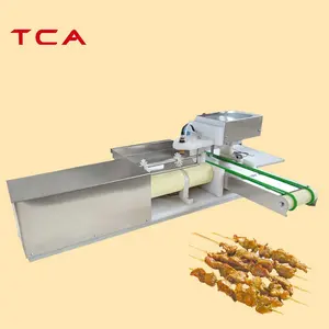 TCA automatico calamari mais manzo maiale agnello pollo scuro satay spiedino grill macchina automatica spiedini kebab maker machine