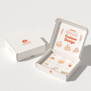 Benutzer definiertes Logo Umwelt freundliche faltbare Kraft papier box in Lebensmittel qualität für Sushi-Kuchen-Keks-Brot-Gebäck-Donut-Macaron-Verpackung - Product Image 3