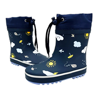 Sepatu Bot Hujan Anak YL-25311 Grosir Fashion Setengah Betis Nyaman Anti Selip Unisex Tahan Air Bahan Karet untuk Anak-Anak