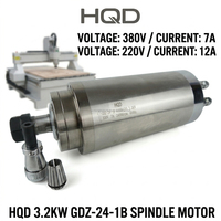 Le moteur de broche JLE Cnc Tech Hqd 3.2Kw offre un kit de moteur de broche miniature pour l'assemblage du roulement et du rotor du moteur de broche CNC.