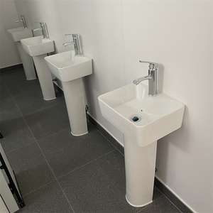 <span class=keywords><strong>Bloc</strong></span> <span class=keywords><strong>de</strong></span> toilettes préfabriqué en conteneur <span class=keywords><strong>de</strong></span> 40 pieds pour <span class=keywords><strong>chantier</strong></span> <span class=keywords><strong>de</strong></span> construction |   4+4 WC et 8 lavabos |   Toilettes publiques clés en main conformes aux normes européennes - Product Image 4