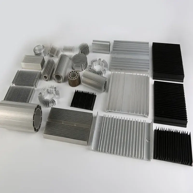 맞춤형 고출력 알루미늄 파워 앰프 직사각형 led 바 방열판 프로파일 압출 알루미늄 방열판