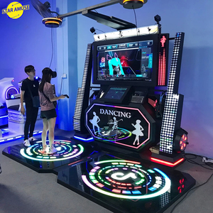 Nhiều người chơi nhảy trong nhà nhịp điệu giải trí nền tảng đi bộ miễn phí <span class=keywords><strong>VR</strong></span> trò chơi kim loại trung tâm xây dựng sân bay 12 tháng - Product Image 1