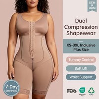 Body sculptant premium grande taille pour femme, effet ventre plat et rehausseur de fesses, compression ferme, amincissant la taille, Fajas