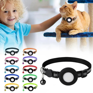 WaterProof Reflective Breakaway <strong>Pet</strong> Cat Collar for Airtag Protective Tracker Holder Anti <strong>Lost</strong> Positioning Collar <strong>Pet</strong> Collars - Product Image 2