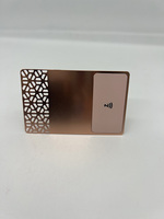 Carte NFC RFID en métal noir, étanche, imprimable, vente en gros, personnalisable, sans contact, à partager, programmable, code QR intelligent numérique