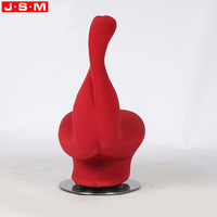 Canapé d'appoint long à pied inversé de style français, design rouge décontracté et créatif, pour salon