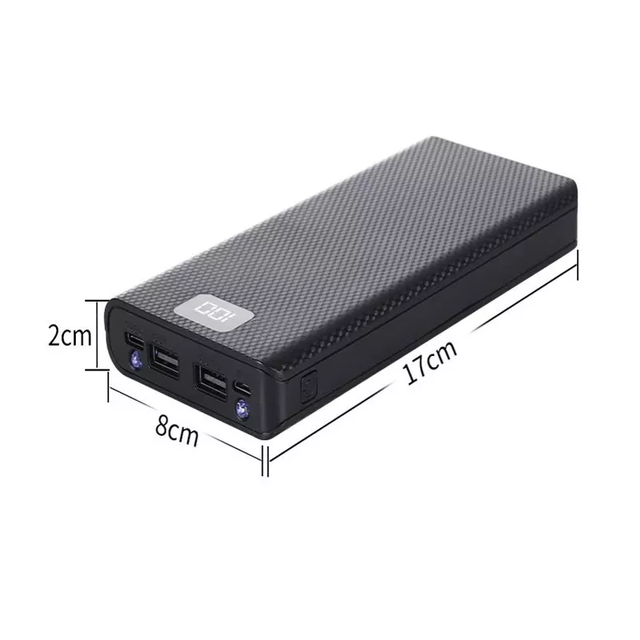 DIY Power Bank 4*18650 Battery Holder Battery Box Micro Type C Dual USB Ports Mobile Phone Charger 18650 Powerbank Case